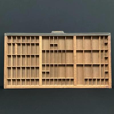 Antique Printer’s Tray