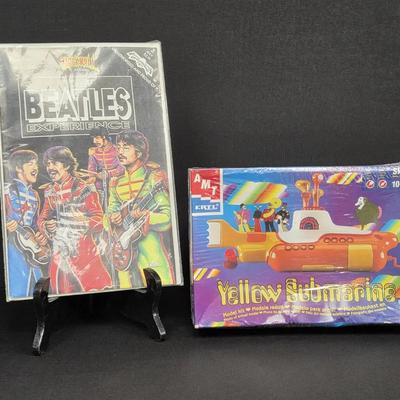 Beatles Memorabilia - Magazine & Yellow Submarine Model