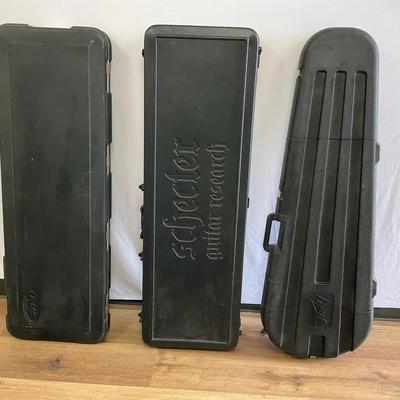 Shecter/Pavey,SAG Ca. Super Deluxe Electric Guitar Hard Case Lot 