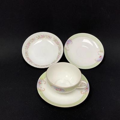 Teacup And Saucers & Dessert Bowl