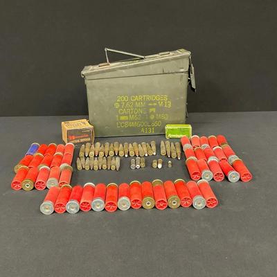 Military Ammo Can And Ammunition 