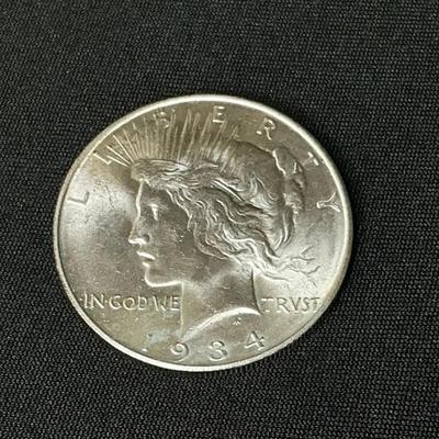 1934 Peace Dollar