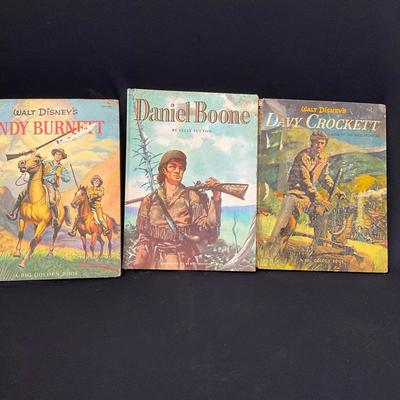 Davy Crockett, Daniel Boone And Andy Burnett