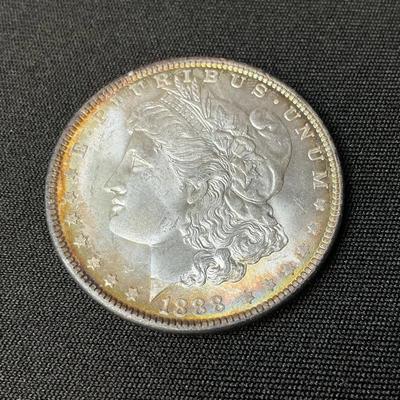 1888 Morgan Silver Dollar Coin 