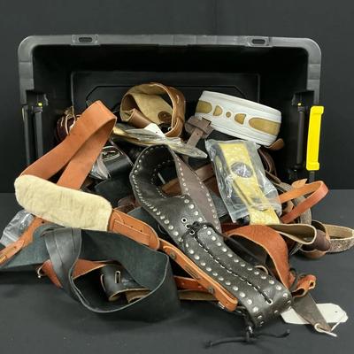 Mystery Lot Of Leather Guitar Straps