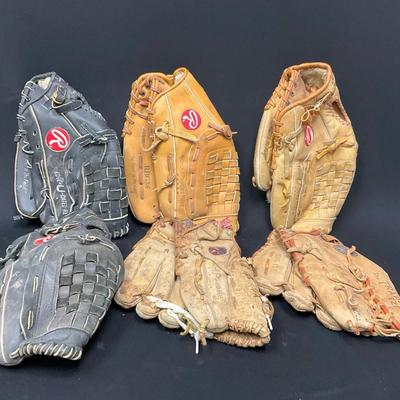 Assortment Of Baseball Gloves