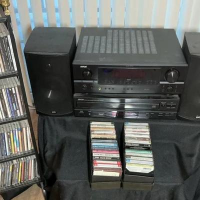 Denon Stereo System with CDs and Cassettes
