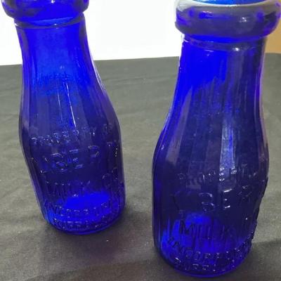 Liberty Milk Glass Bottles