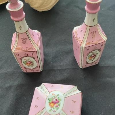 Hand Painted Irice Vanity Set