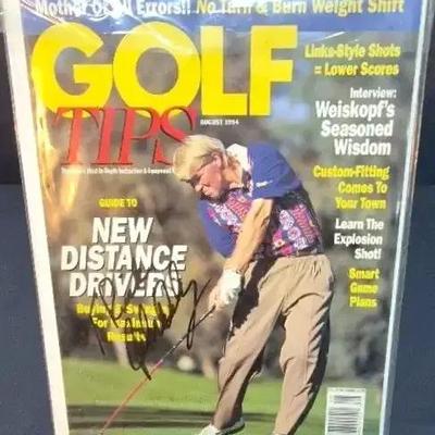 Signed 1994 Golf Tips Magazine Of Pro Golfer John Daily