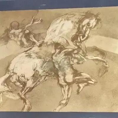 Artwork Of Two Men And A Horse By Claude Weisbuch