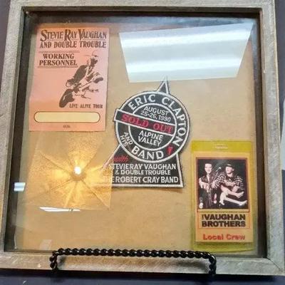 Memorabilia From 1990's Eric Clapton Concert: Featuring Stevie Ray Vaughan And Double Trouble 