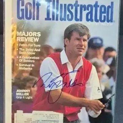 Signed 1980 Nov-Dec Issue Of Golf Illustrated Magazine Featuring Nick Faldo