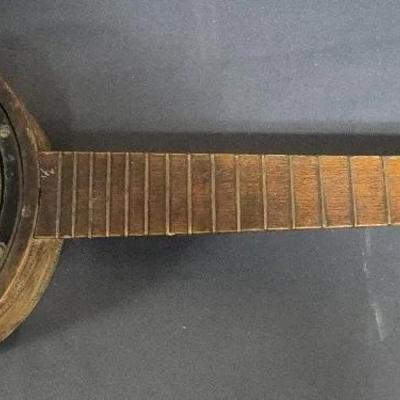 Vintage 'Charley's Guitar Shop' Banjo Ukulele Clock 