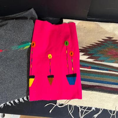 Aztec Rug And Blankets 