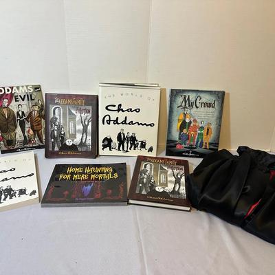 Addams Family Books And Cloak