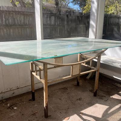 Glass Top Table 