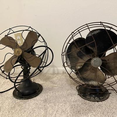 Untested Vintage Metal Fans