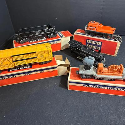 Five Lionel Trains Incl Track Cleaner Car