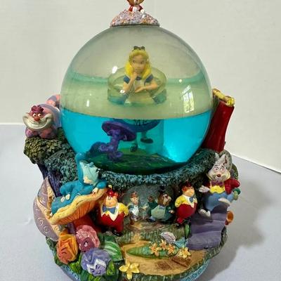Vintage Disney Alice In Wonderland Snow Globe