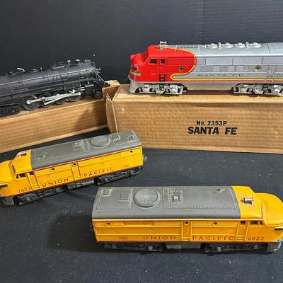 Four Lionel Trains Incl Locomotive