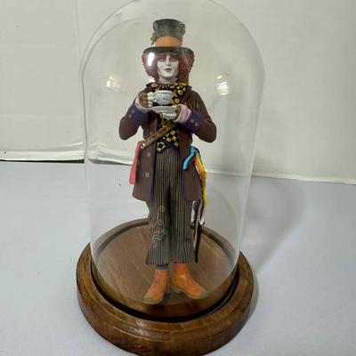 Disney Mad Hatter Plastic Figure In Case