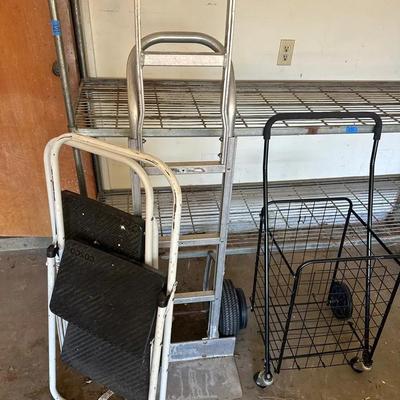 Dolly, Step Stools, And Cart 
