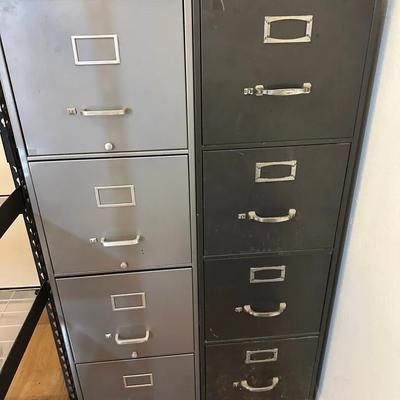 Two Tall File Cabinets
