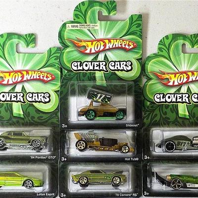 All Seven Clover Cars, including the Bottle-Opening Car!