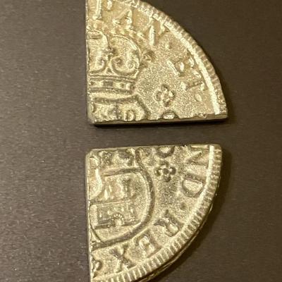 Cut Spanish Silver Dollar Coin ("Pieces of Eight")