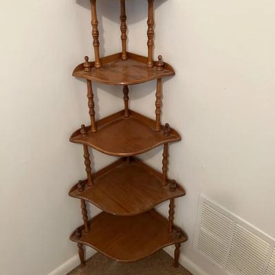 Vintage Corner Wood Shelf