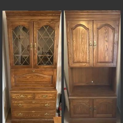 Pennsylvania House Secretary Desk and Bookcase Cabinets