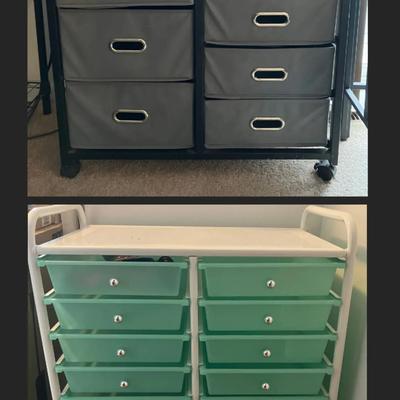 2 Rolling Storage Carts