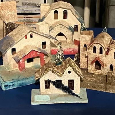 Vintage Christmas Putz Houses