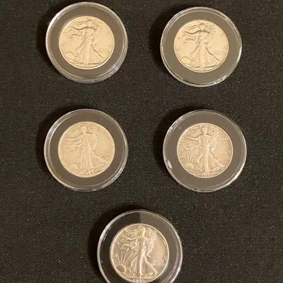 Walking Liberty Silver Half Dollars