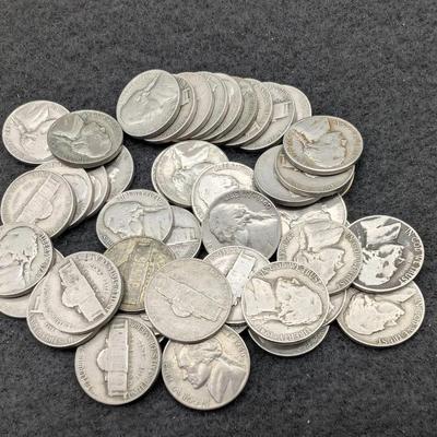 Group Of 1940's Jefferson Nickels 
