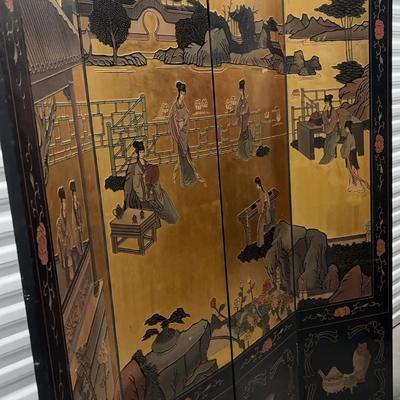 Double Sided Black And Gold Screen