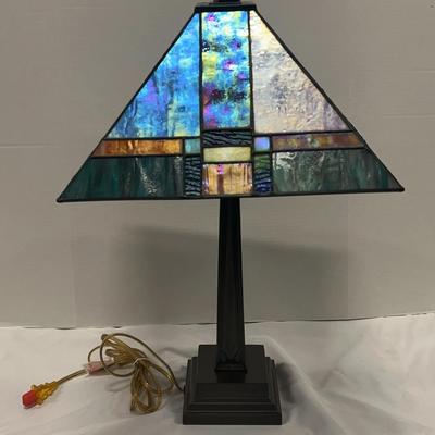 Tiffany Style-Stained Glass Lamp By Dale