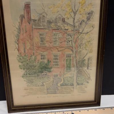 Rectory Christ Church, Georgetown, Watercolor