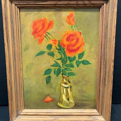 Oil Painting Of Roses