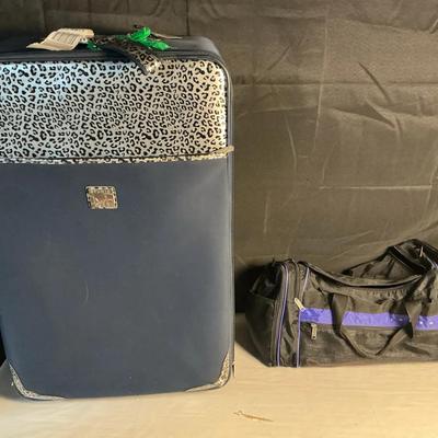 Studio NYC Leopard-Accent Rolling Suitcase with InGear Travel Duffle Bag