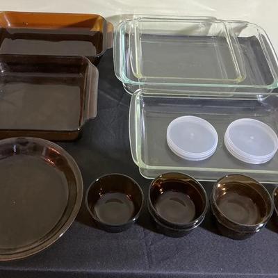 Amber Anchor Hocking Pyrex 