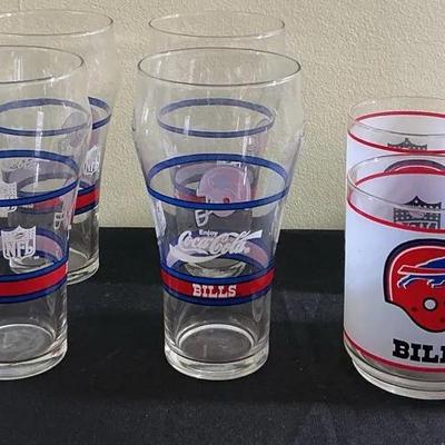 Buffalo Bills Glassware Lot