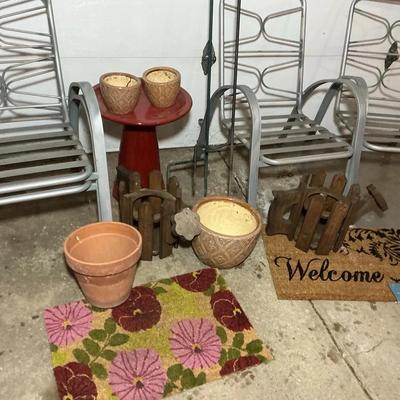 Patio Chairs, Garden Pots and Decor