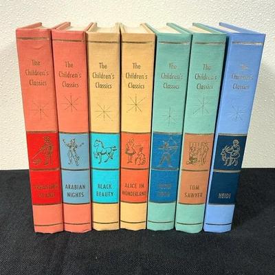 Vintage “The Children’s Classics” Book Set – 7 Volume Matching Series