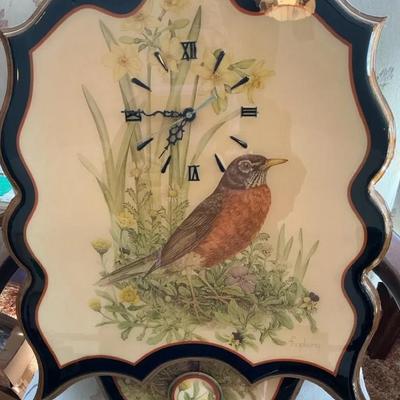 Vintage Robin Clock
