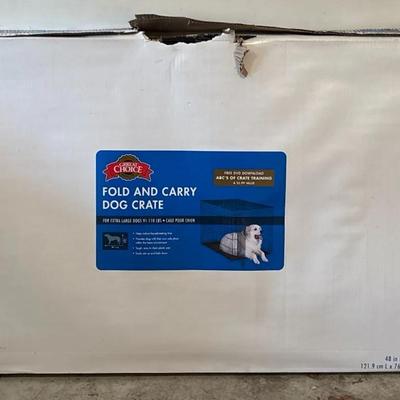 Extra Large Fold And Carry Dog Crate 