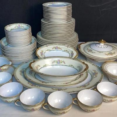 Noritake Floral & Gold Trim China Set – Large Multi-Piece Service