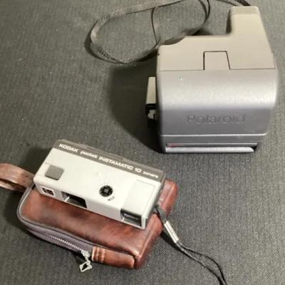 Vintage Polaroid And Kodak Cameras 