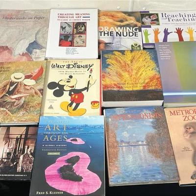 Art History & Education Book Lot – Impressionists, Disney, Leonardo da Vinci & More